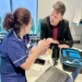 Bishop visits virtual ward at Norwich hospital